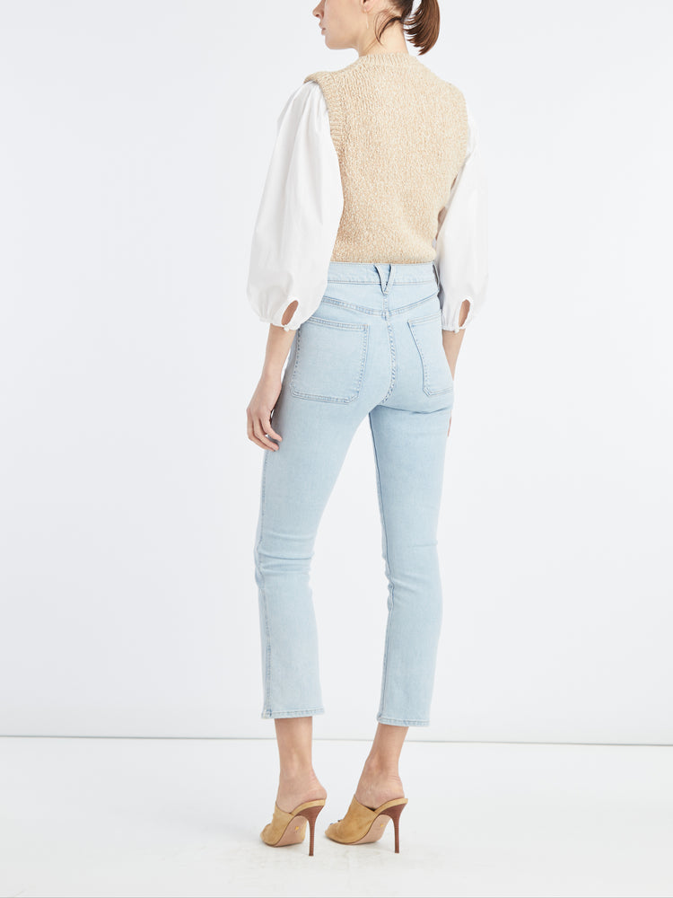 Carly Kick Flare Jeans with Patch Pocket