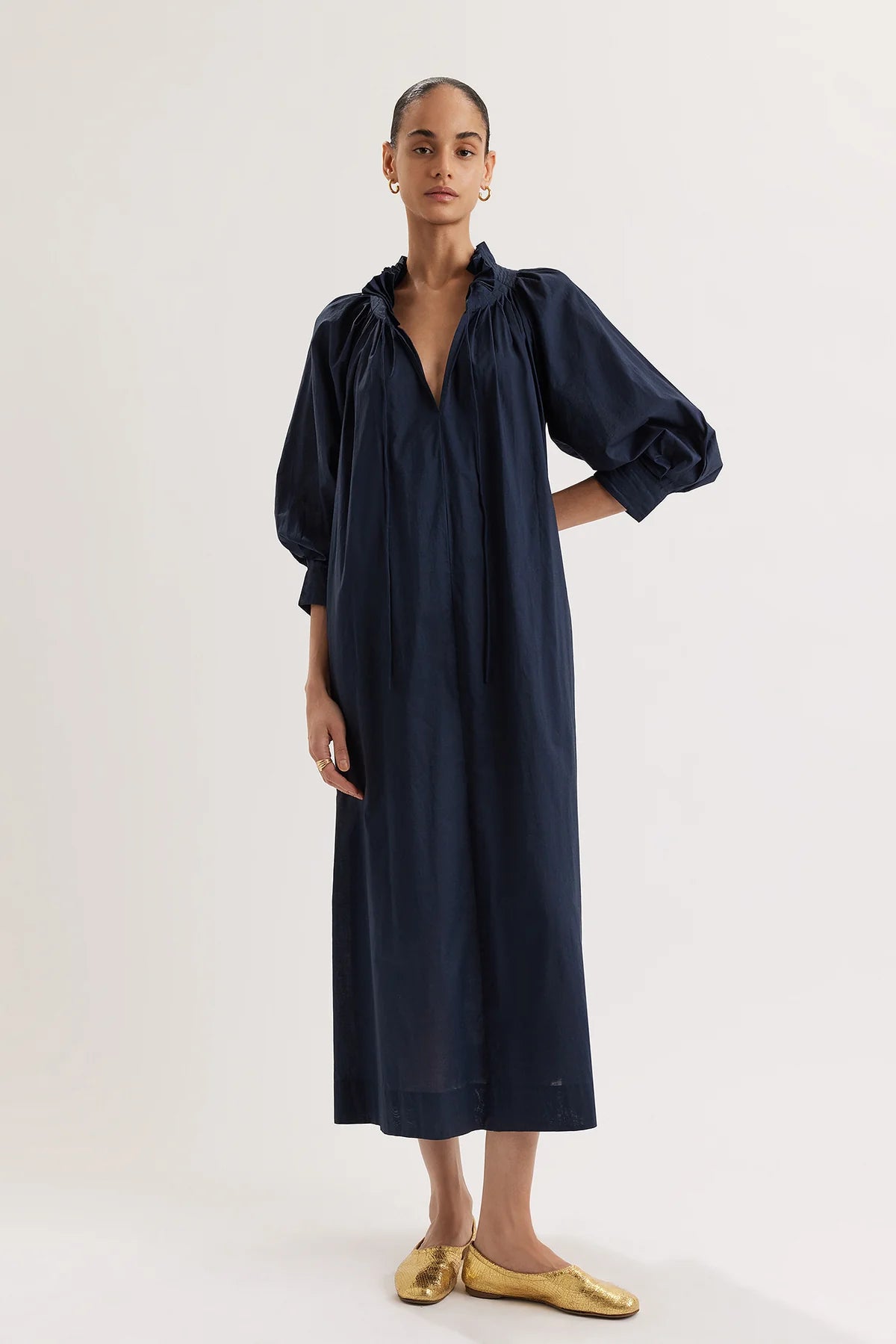 Shore Dress in Navy Blue