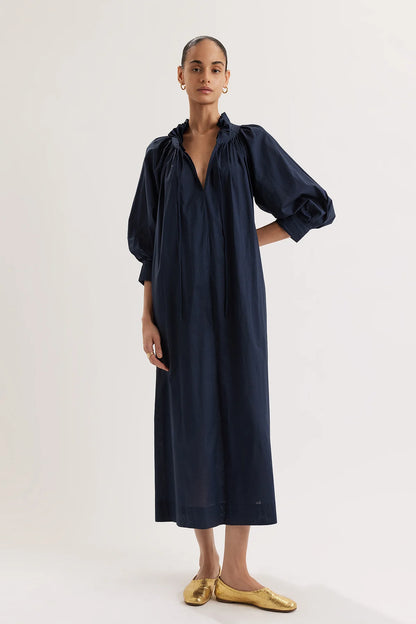Shore Dress in Navy Blue