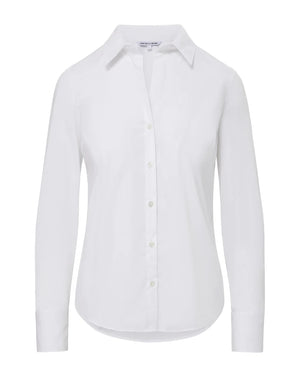 Amelia Button-Down Shirt in White