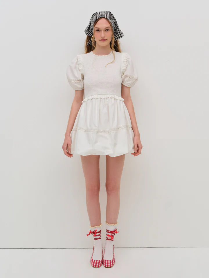 Sandy Mini Dress in White