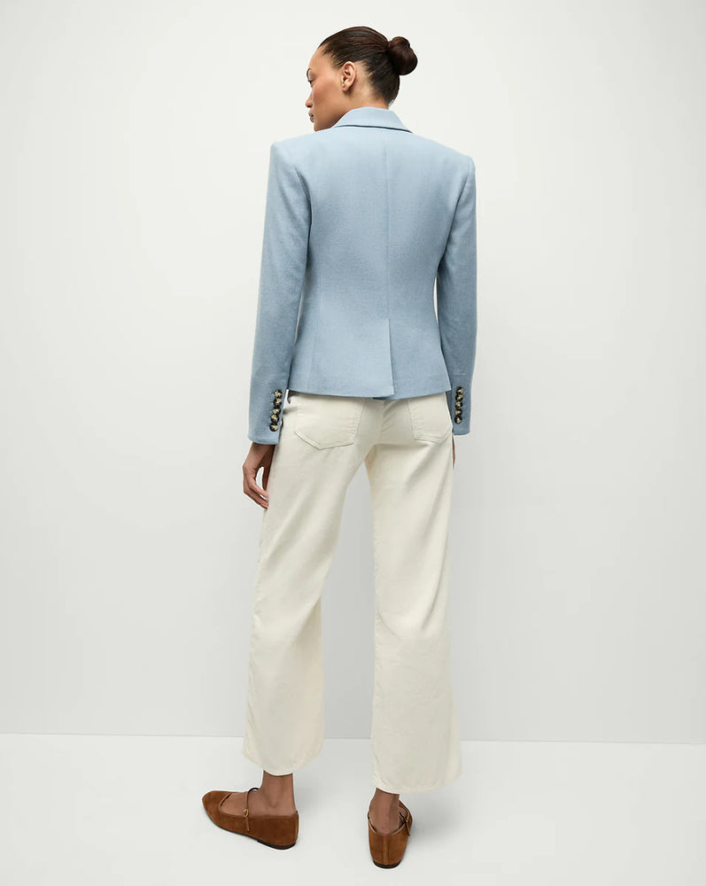 Cropped Rickie Dickey Jacket in Heather Smoke Blue