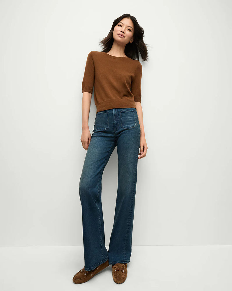 Shana Cashmere Sweater in Whiskey