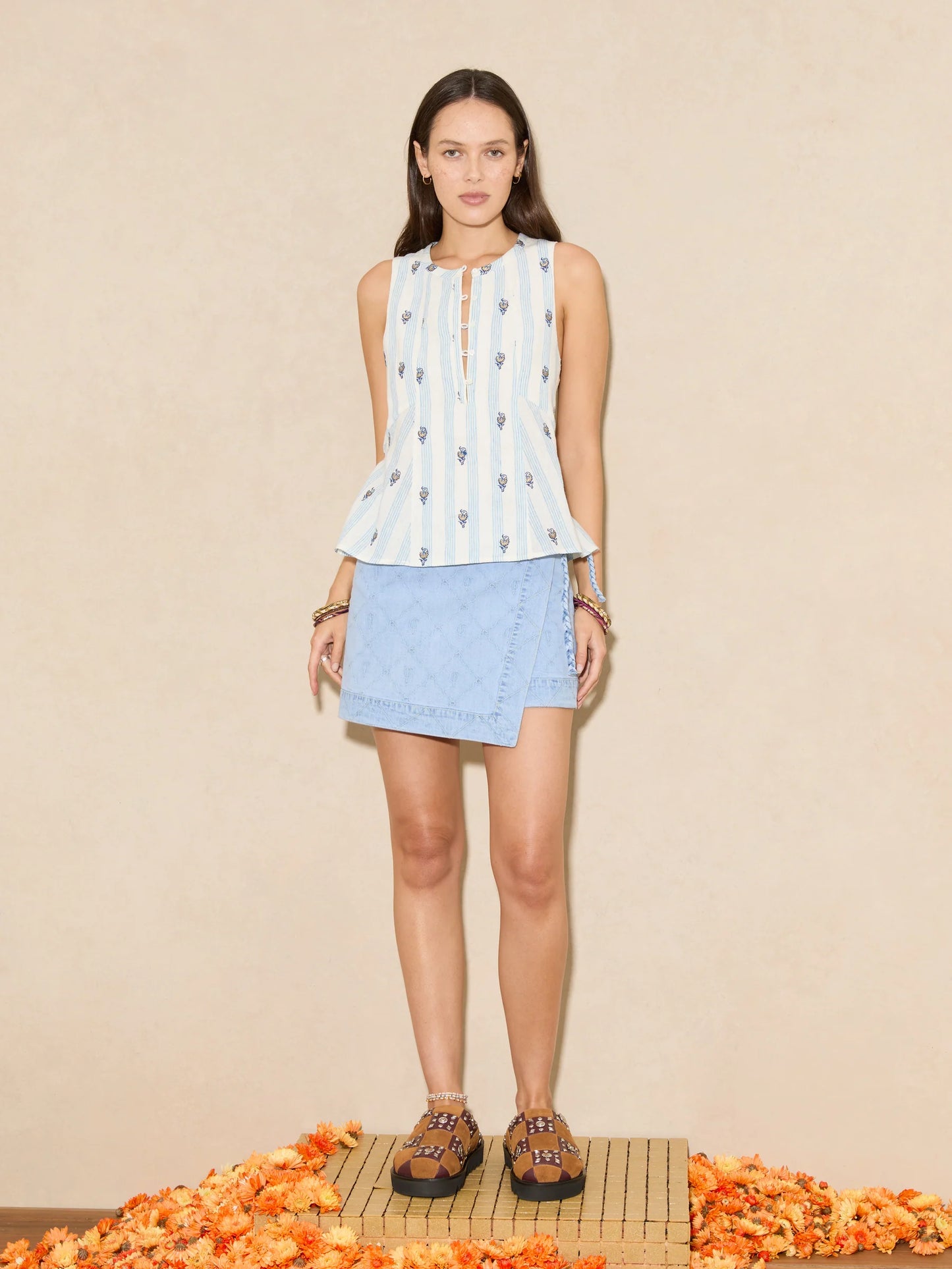 Dylan Wrap Mini Skirt