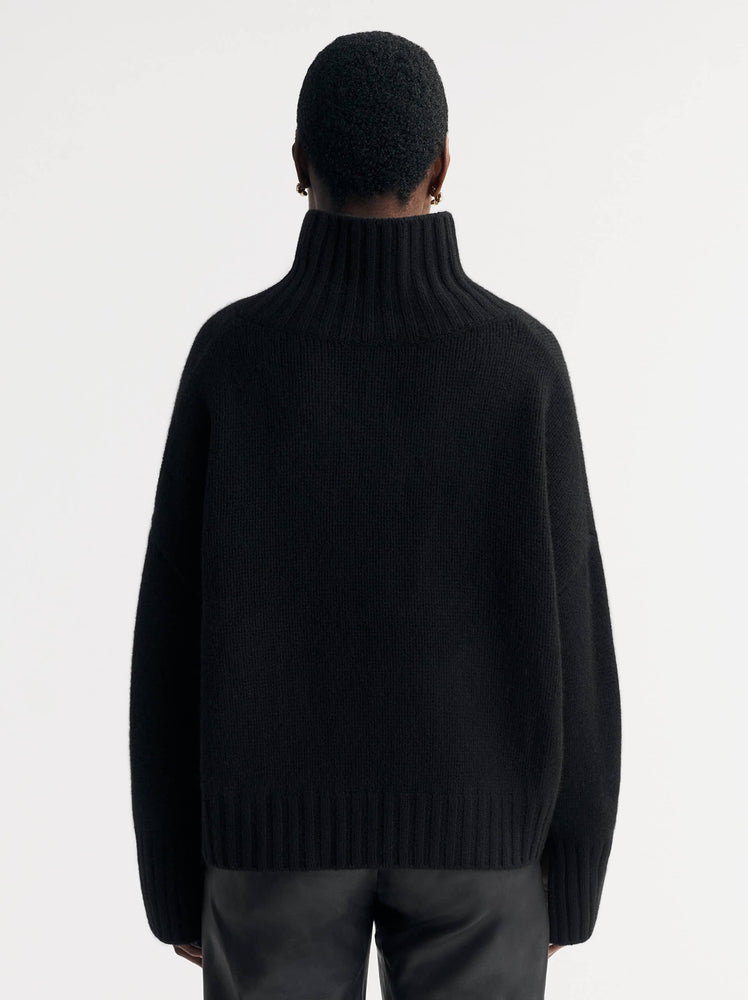 Girlfriend Turtleneck in Black