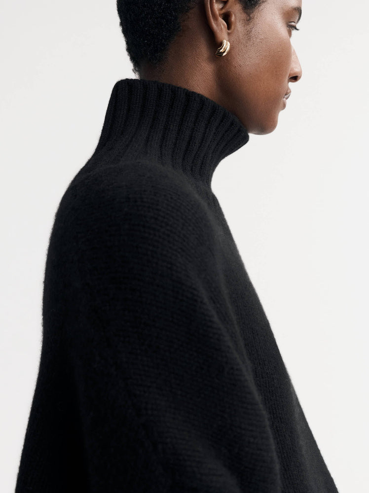 Girlfriend Turtleneck in Black