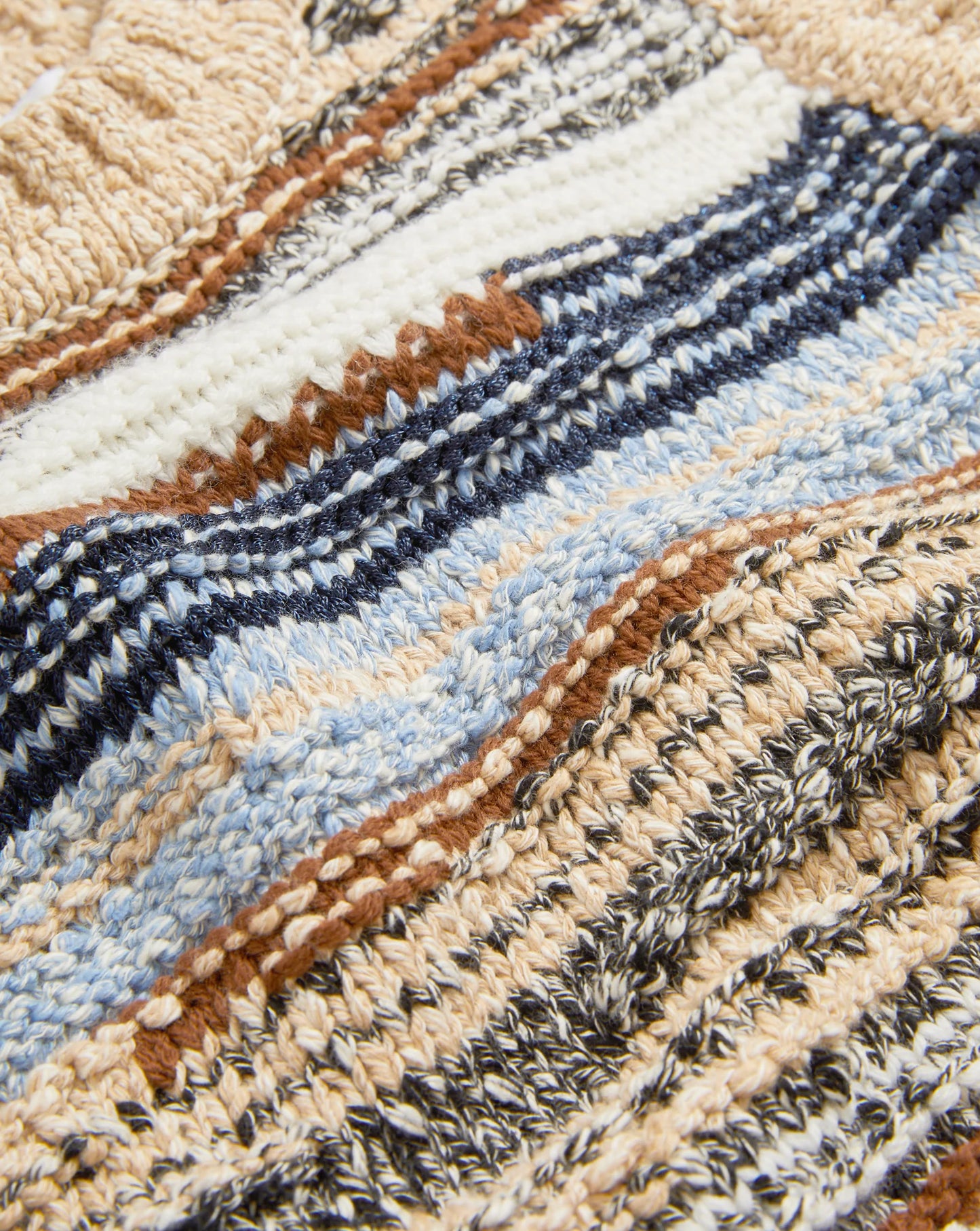 Jerrel Wool-Blend Cropped Tank Top in Whisky Multi