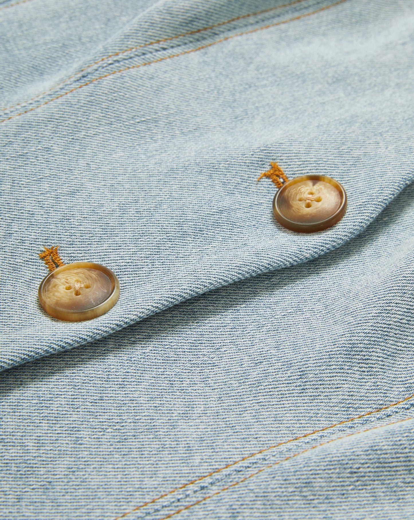 Avalina Denim Vest in Blue Mirage