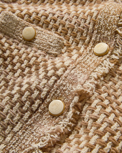 Sariyah Knit Jacket in Desert Khaki Multi