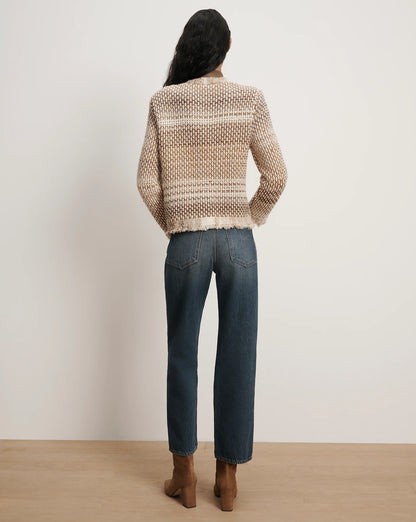 Sariyah Knit Jacket in Desert Khaki Multi