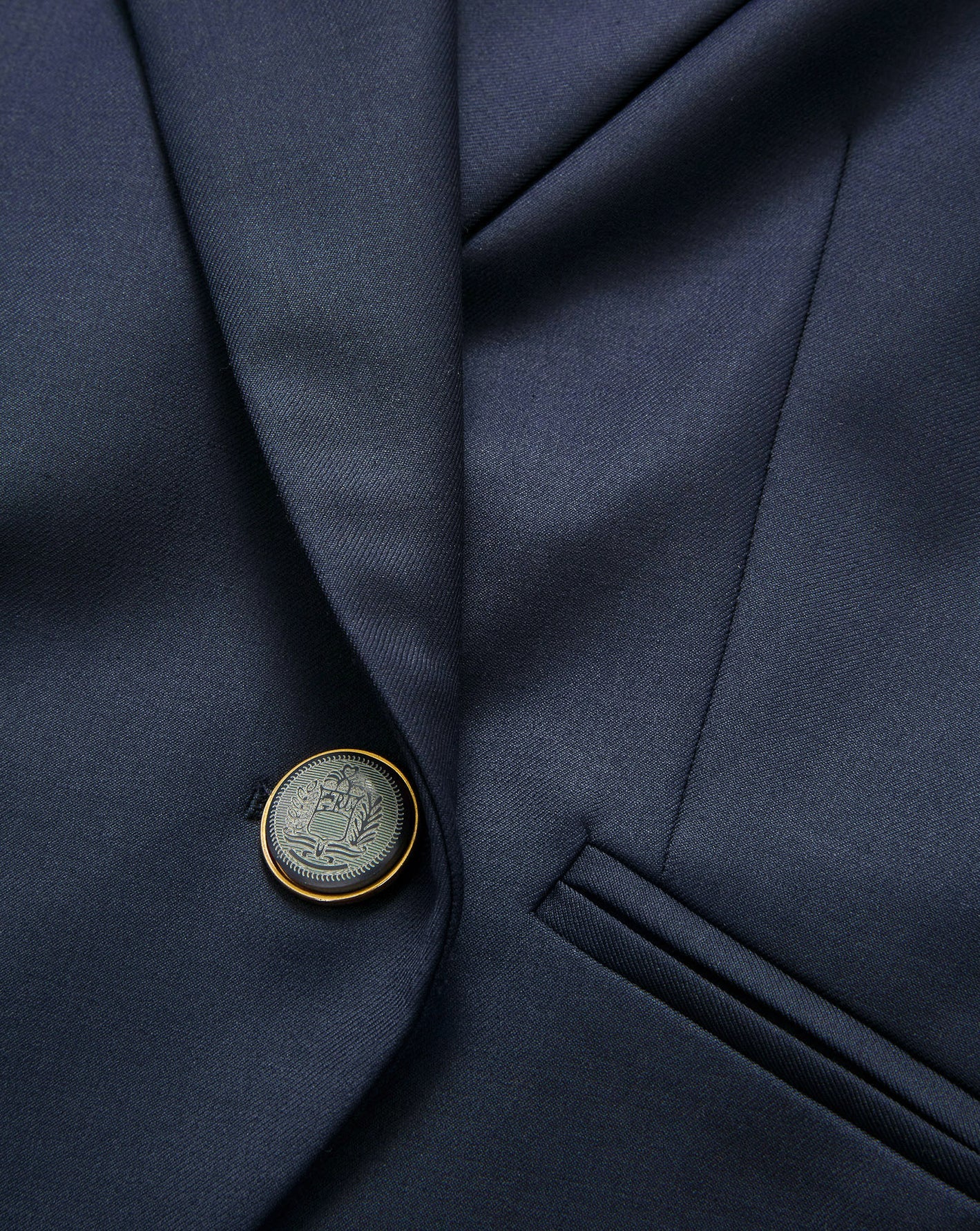 Rickie Cropped Dickey Jacket in Navy