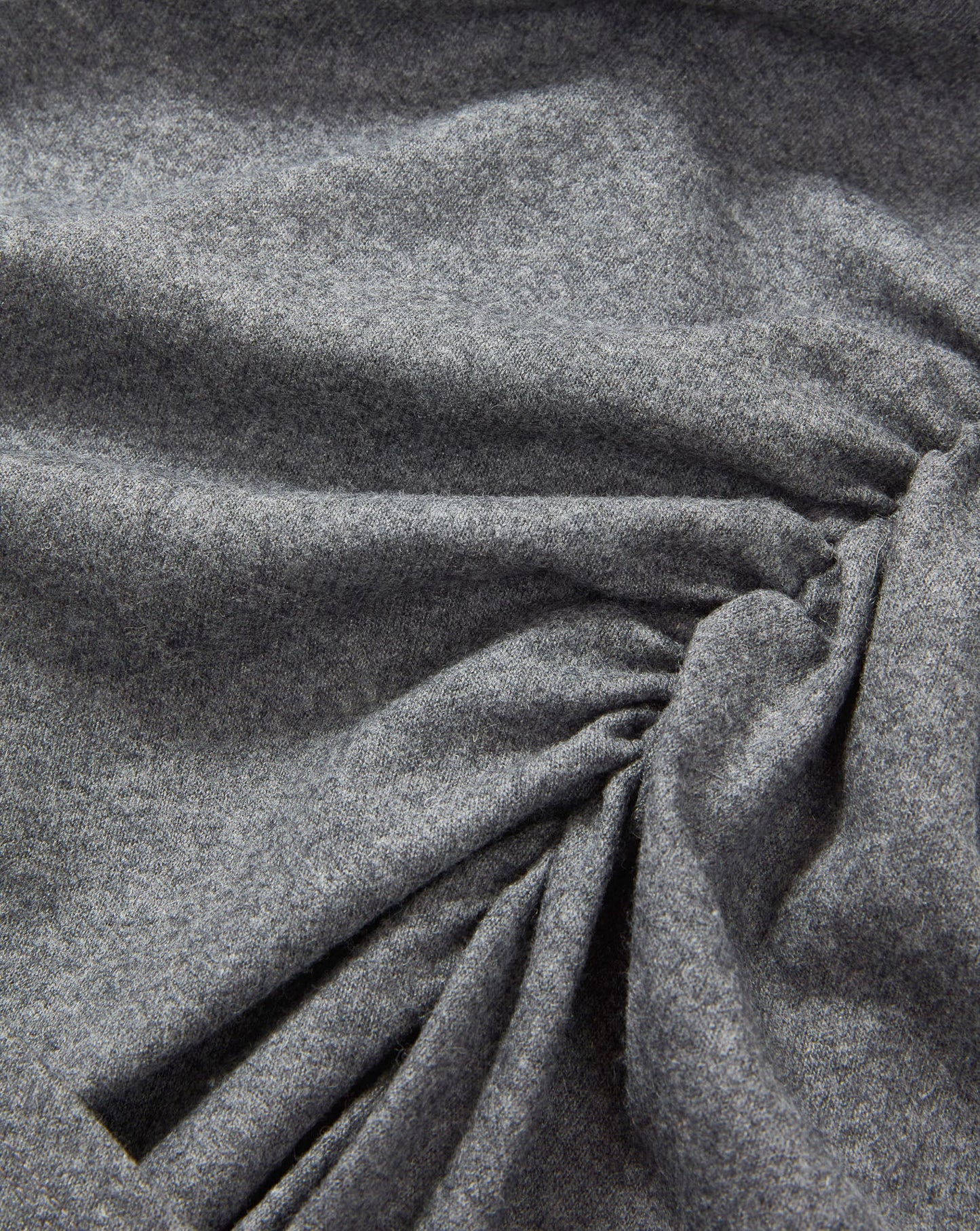 Theodora Wool Midi Dress in Medium Heather Grey