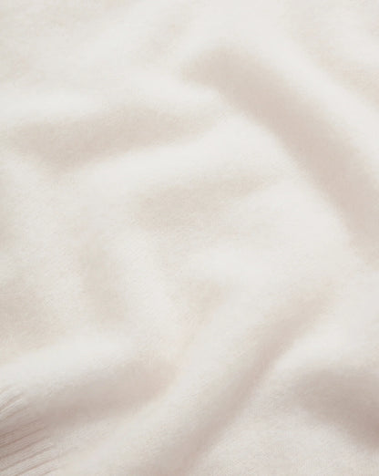 Pippen Brushed Cashmere Pullover in Ivory
