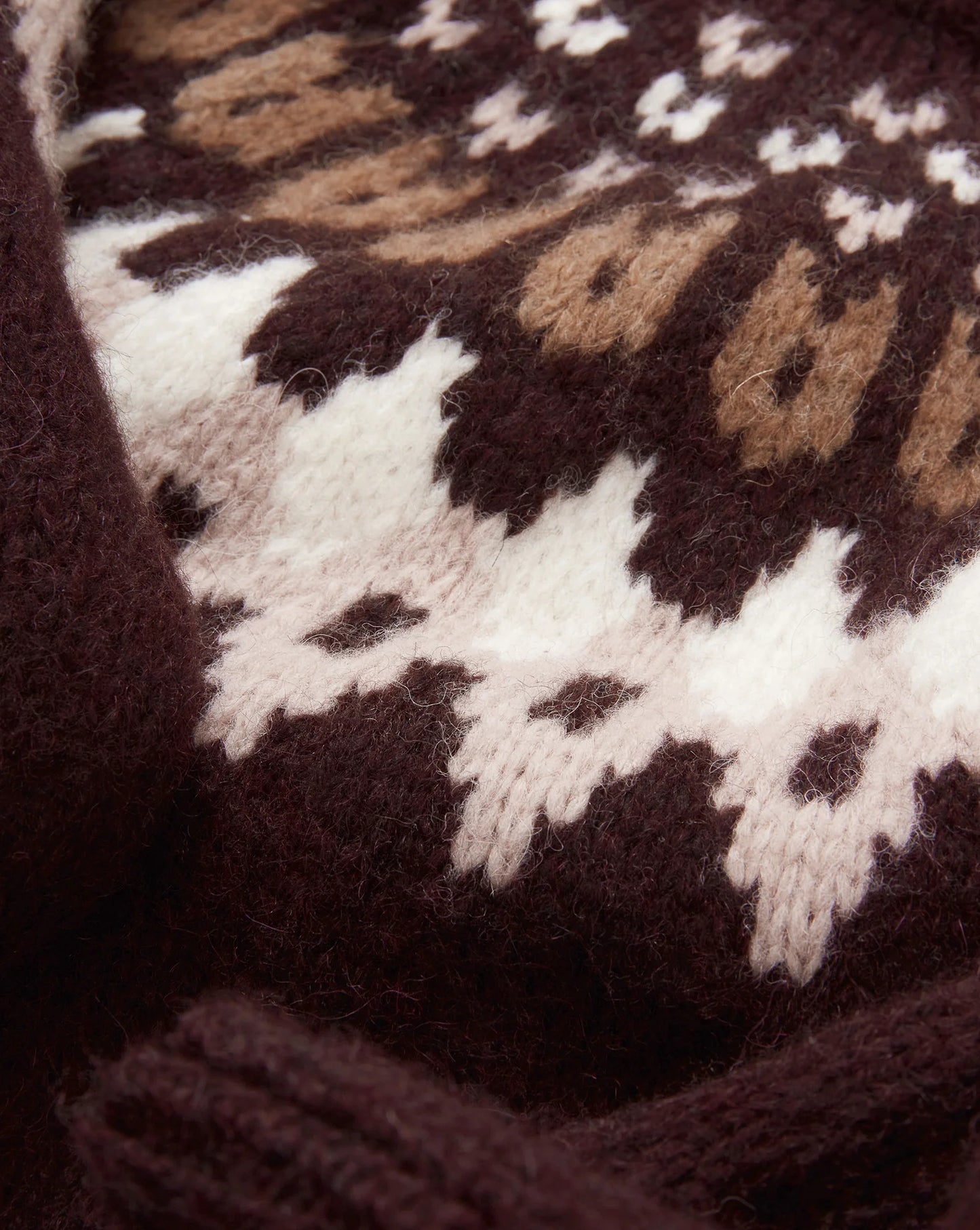 Anne Fair Isle Sweater in Raisin Multi