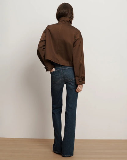 Bateman Cropped Jacket in Walnut
