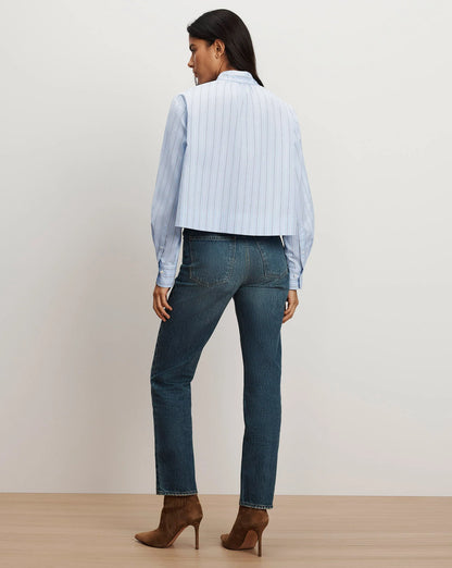 Kaits Striped Blouse in Ice Blue Multi