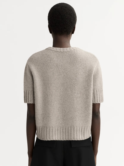 Chunky Short Sleeve in Greige
