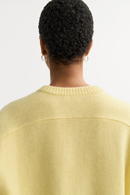 Cashmere Top in Honeydew Yellow