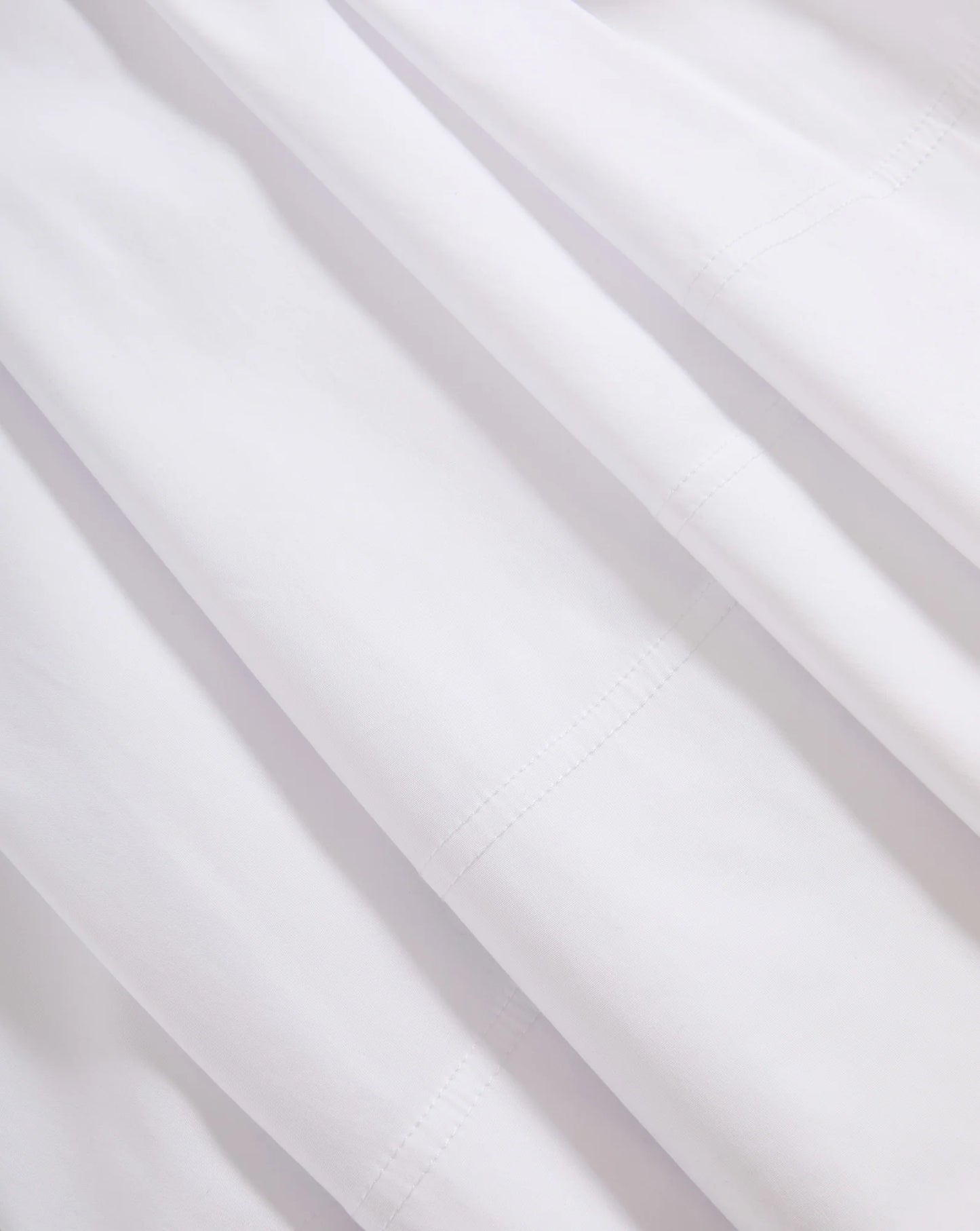 Lisette Cotton Poplin Midi Dress in White