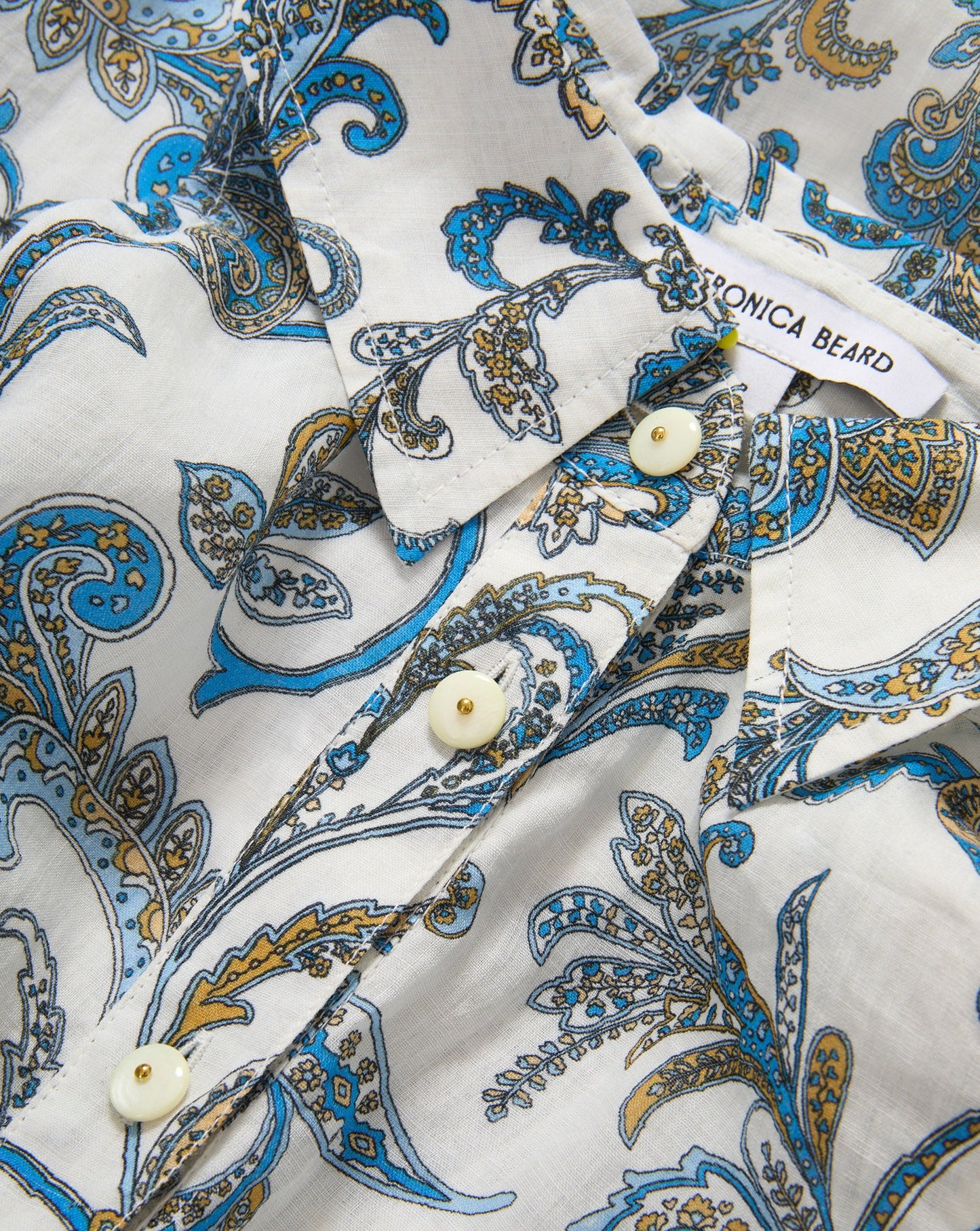 Mackey Paisley Halter Midi Dress in Dove Multi