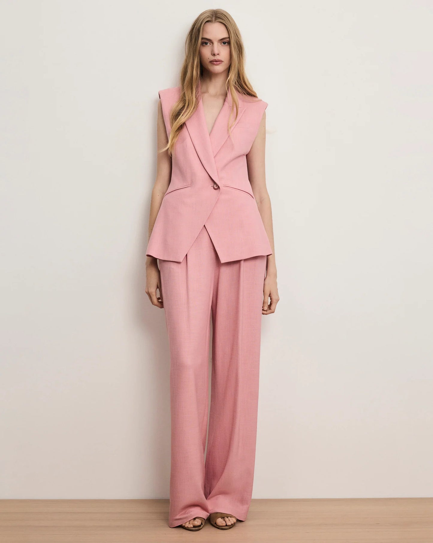 Marbeau Wide-Leg Pant in Petal