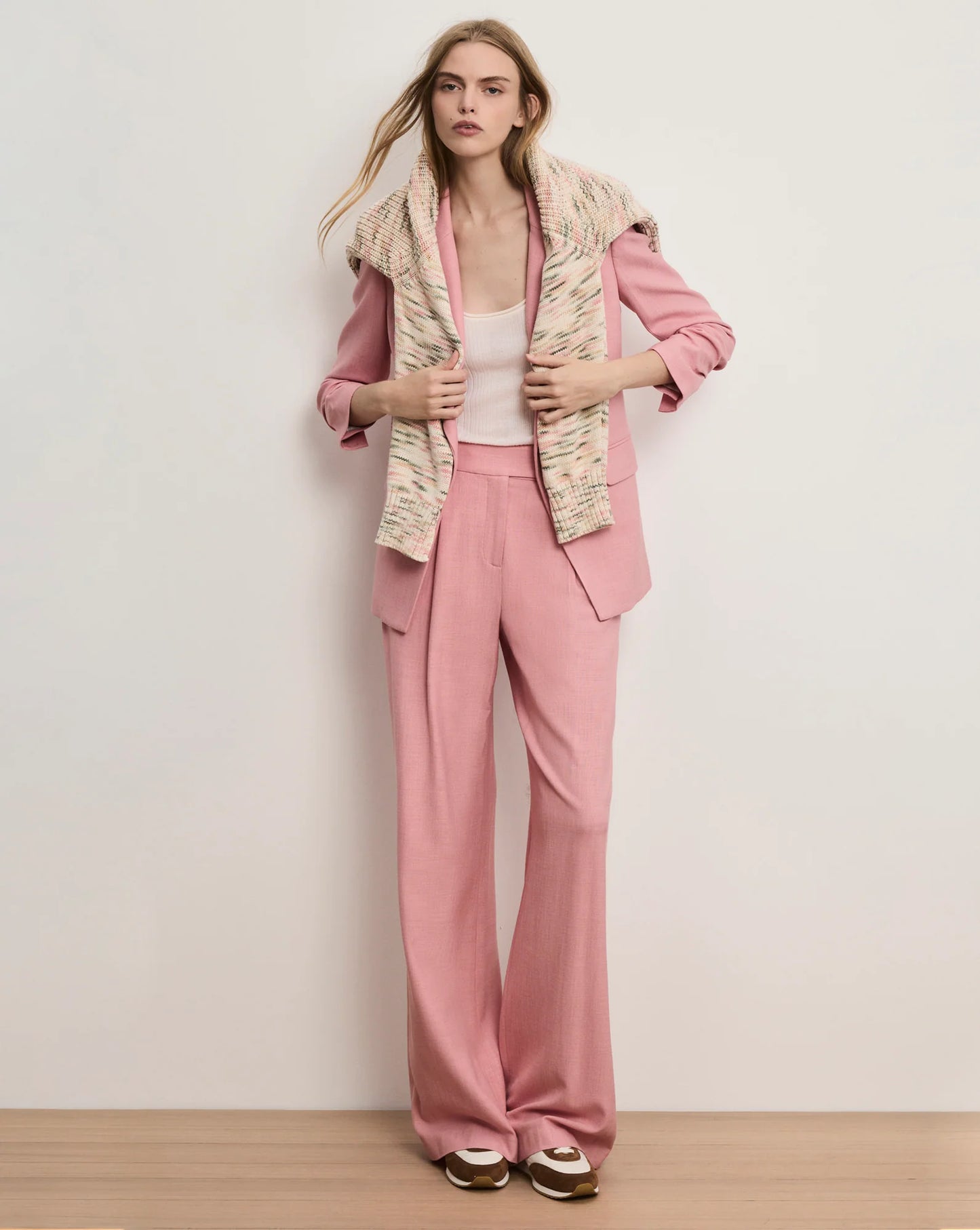 Marbeau Wide-Leg Pant in Petal