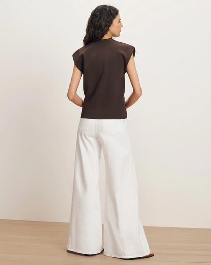 Isador Knit Vest in Dark Mocha