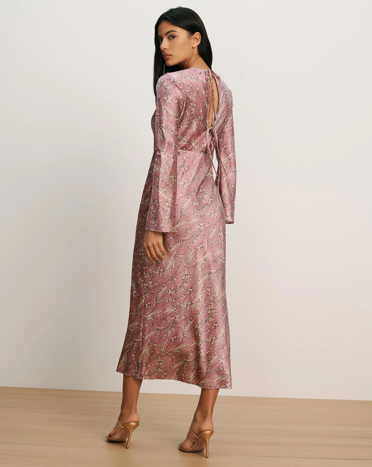 Gemma Silk-Blend Midi Dress