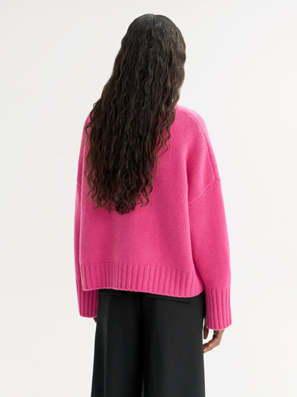 Girlfriend Turtleneck in Fuchsia