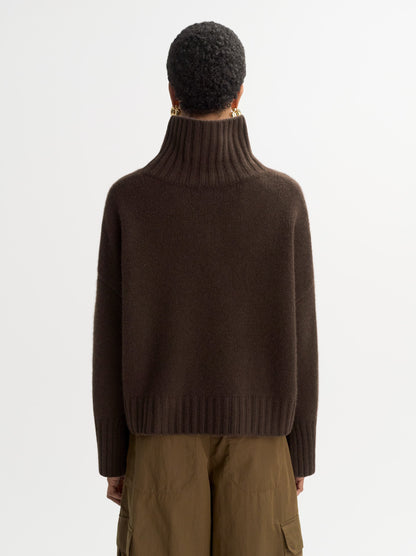 Girlfriend Turtleneck in Mocha