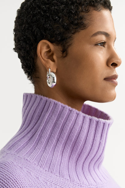 Girlfriend Turtleneck in Lavender