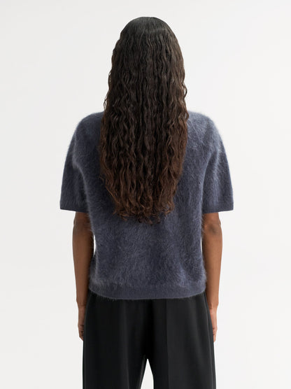 Brushed Short Sleeve in Anthracite