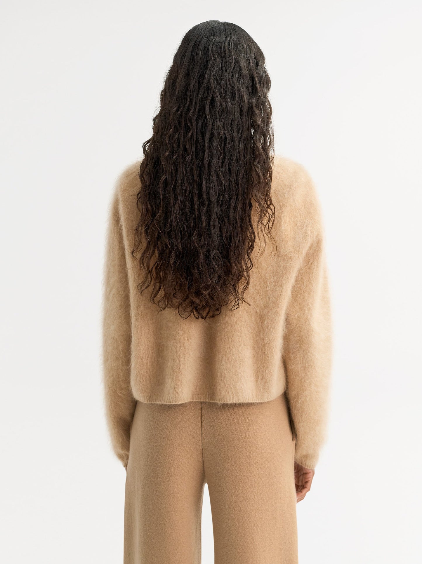 Brushed Crewneck in Camel