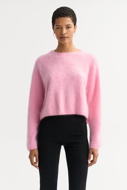 Brushed Crewneck in Pink
