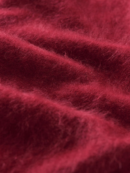 Brushed Crewneck in Dahlia