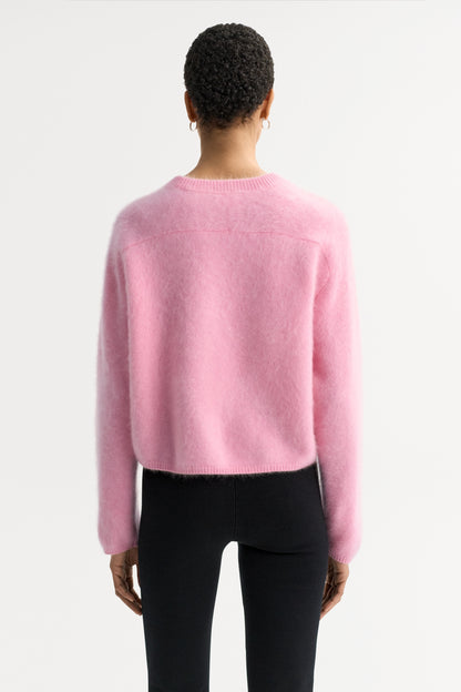 Brushed Crewneck in Pink