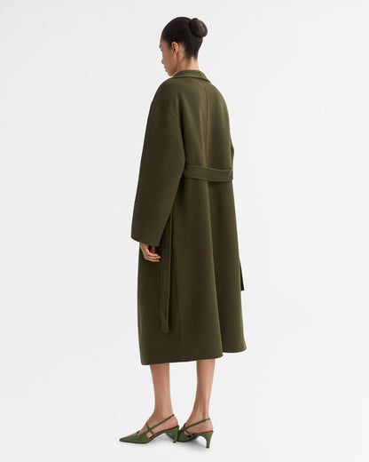 Long Coat in Olive