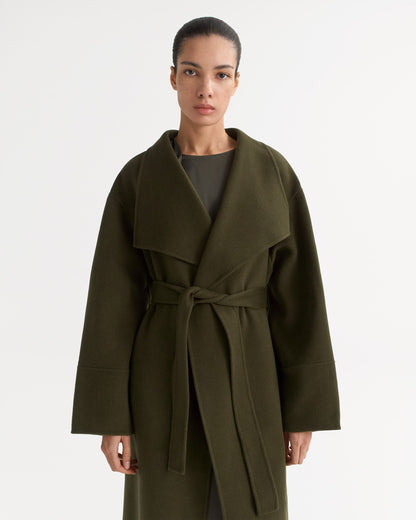 Long Coat in Olive