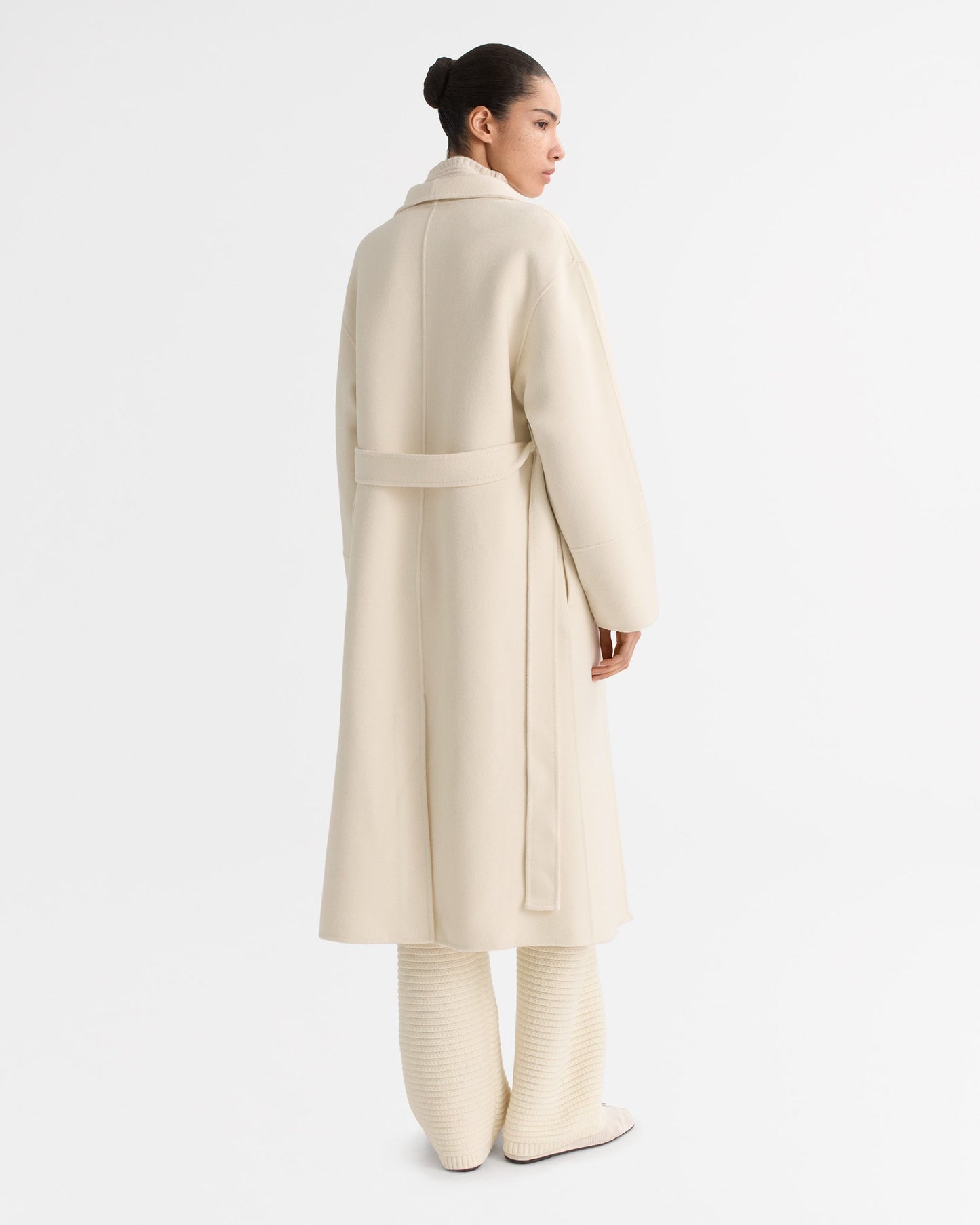 Long Coat in Feather White