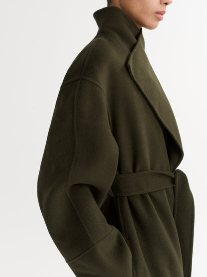 Long Coat in Olive