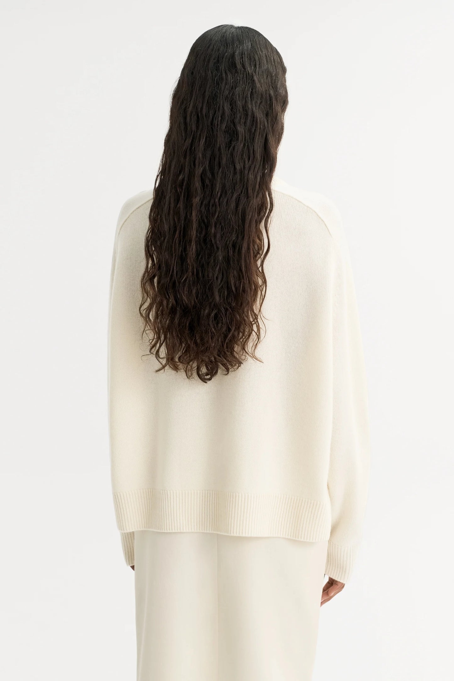 Boyfriend Crewneck in Feather White