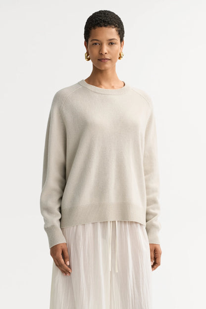 Boyfriend Crewneck in Chalk
