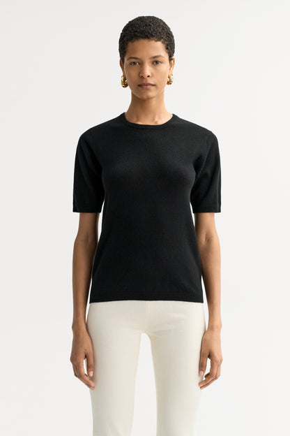 Short Sleeve Crewneck in Black