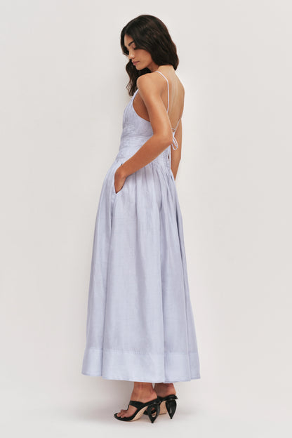 Helene Maxi Dress in French Blue