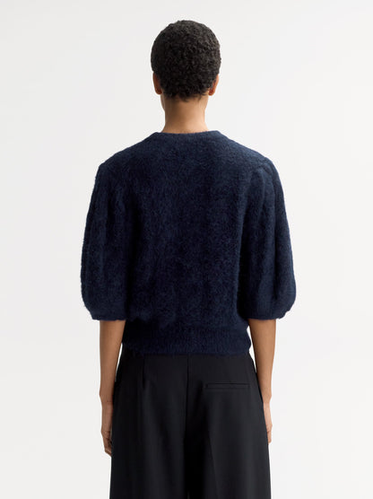 Alpaca Top in Navy