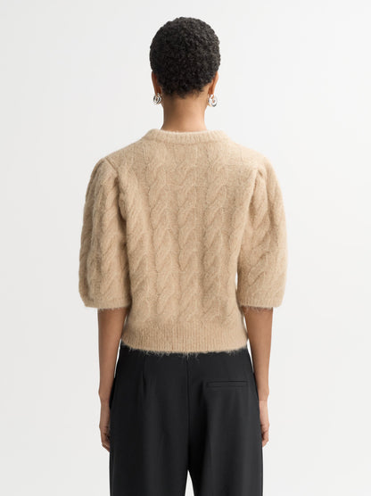Alpaca Top in Light Camel