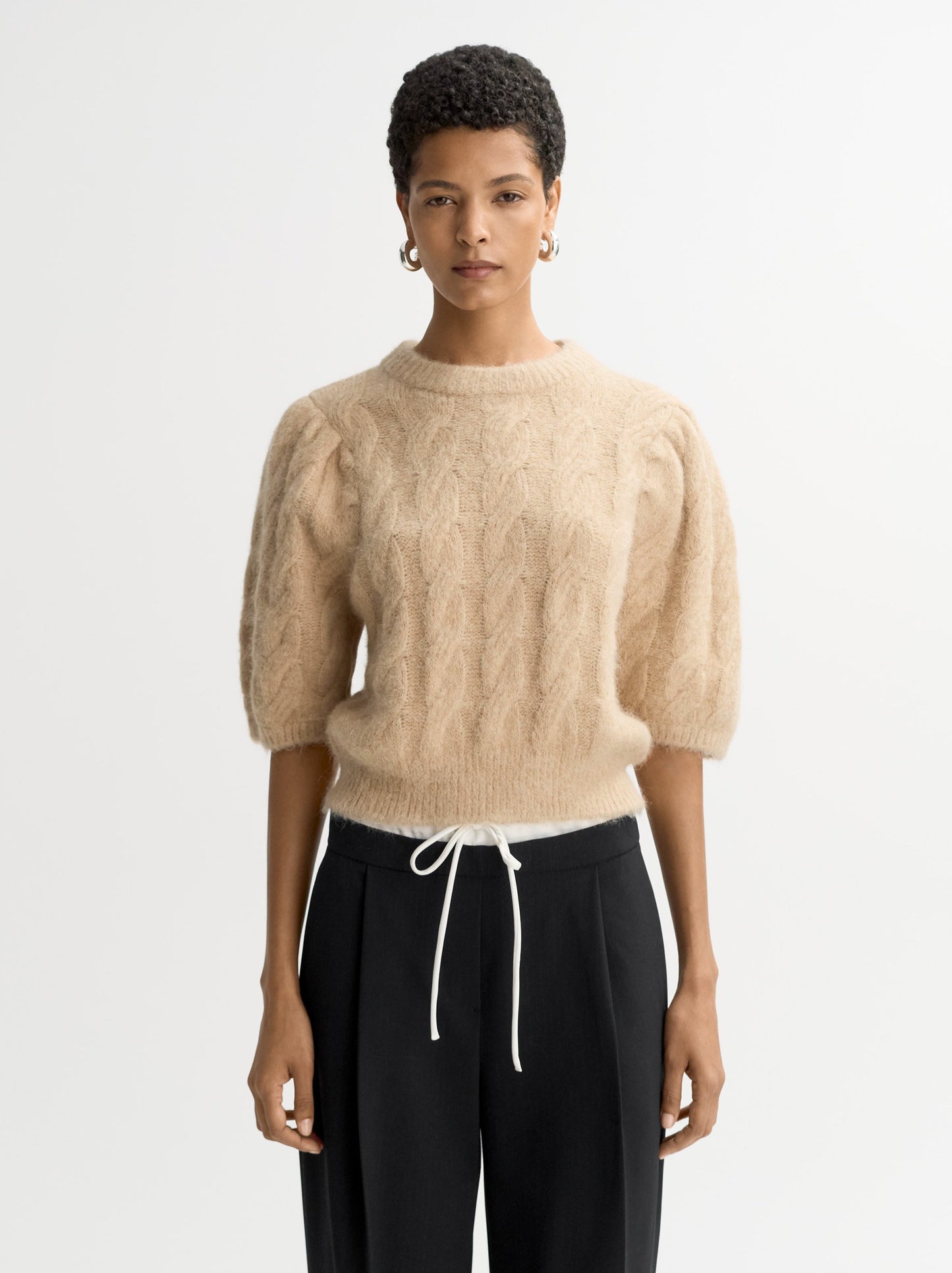 Alpaca Top in Light Camel