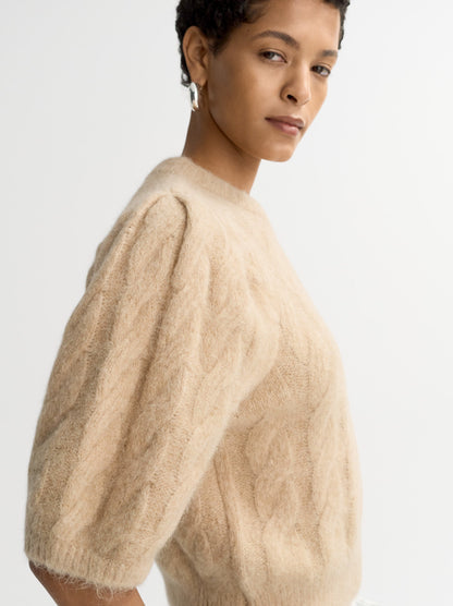 Alpaca Top in Light Camel