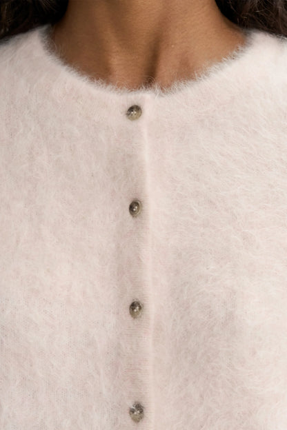 Alpaca Cardigan in Powder