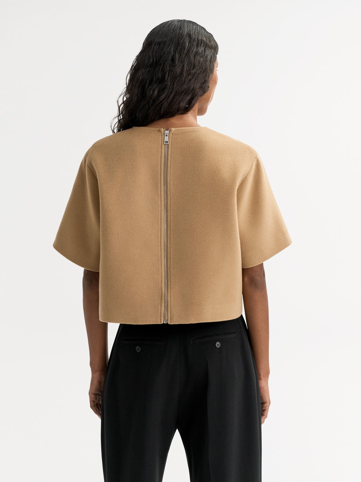 Woven Top in Camel